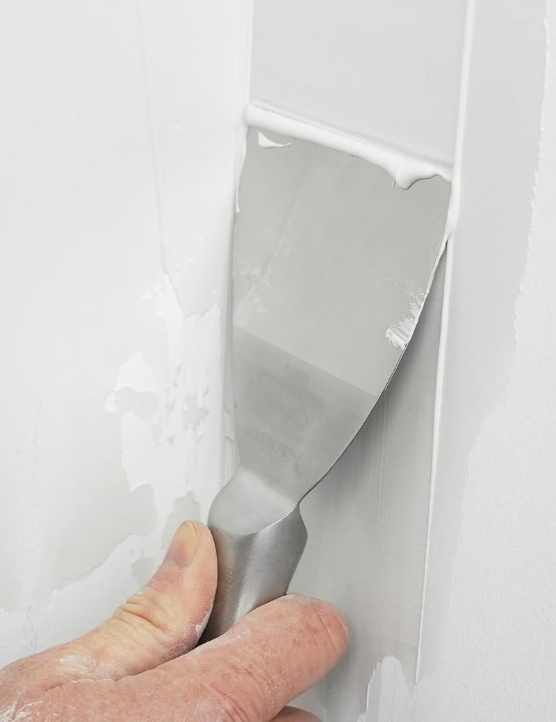 Rolling Dog 4 inch Putty Knife - Paint Scraper Drywall Knife with 420 Stainless Steel One Piece irror Polished Blade for Scraping Paint, Taping - Image 5